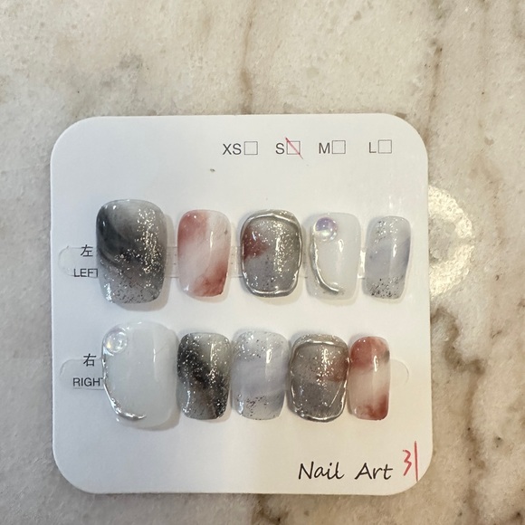 Elegant Marble Press on Nail Art Set of 3 - Picture 6 of 10